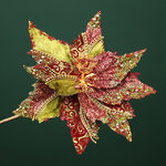 Искусственная пуансеттия Донна 20 см, клипса