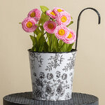 Подвесное кашпо-ведерко для балкона De Fleurs 24*19 см, металл