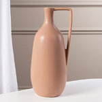 Керамическая ваза Флорино 36 см бежевая