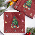 Бумажные салфетки Елочка Рипли 17*17 см, 20 шт