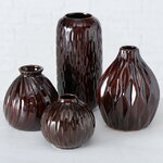 Набор фарфоровых ваз Masconni Dark 10-19 см, 4 шт