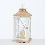 Деревянный подсвечник-фонарь Квентин 69 см