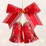 Елочная игрушка Колокольчик Амалиэн 10 см, подвеска