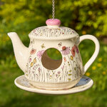 Декоративный домик для птиц Konstanca: La Flower 18 см, керамика