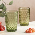 Стакан для воды Шатель 300 мл зеленый, стекло