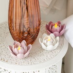 Набор керамических подсвечников Лотосы 10 см, 3 шт