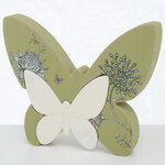 Декоративная фигурка Бабочка Аделия 18 см зеленая