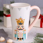 Керамическая кружка Щелкунчик с короной 480 мл