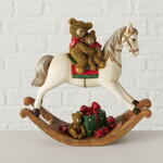 Декоративная фигурка Лошадка-качалка Дэнсер с медвежатами 21 см