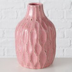 Керамическая ваза Мелания 21 см светло-розовая