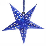 Бумажная звезда Blue Shine 30 см