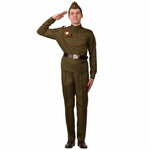 Взрослая военная форма Солдат в брюках, 48 размер
