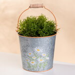 Металлическое кашпо Ведерко Луфен 15 см