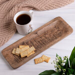 Деревянный поднос Bloma 35*13 см темное дерево