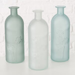 Набор стеклянных ваз Cardene Botaniko 21 см, 3 шт