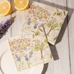 Бумажные салфетки San-Remo 17*17 см зеленые, 20 шт