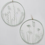 Набор декоративных панно Florale Blue 30 см, 2 шт