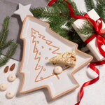 Новогодняя тарелка Елочка Элизабет 34*26 см