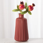 Керамическая ваза Dijon 17 см бордовая