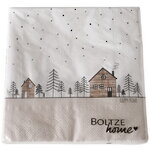 Бумажные салфетки Домики Харлема 17*17 см бежевые, 20 шт