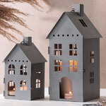 Набор подсвечников-фонарей Olesund 20-30 см серый, 2 шт