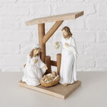 Рождественский вертеп Святое Семейство у колыбели Иисуса 21*17 см