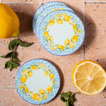 Набор подставок под кружки Capri Lemony 10 см голубой, 4 шт