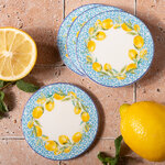 Набор подставок под кружки Capri Lemony 10 см белый, 4 шт