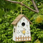 Садовое украшение Скворечник Primavera 22 см белый