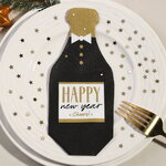 Бумажные салфетки Бутылочка Шампанского 19*6 см, 12 шт