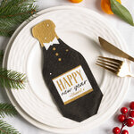 Бумажные салфетки Бутылочка Шампанского 19*6 см, 12 шт