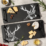 Набор подносов из сланца Moritz 35-40 см, 2 шт