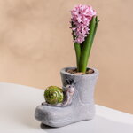 Садовое кашпо Сапожок Эрмстон - Улитка 13*11 см