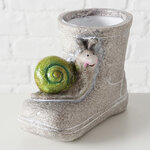 Садовое кашпо Сапожок Эрмстон - Улитка 11 см