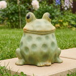 Декоративная фигурка для сада Лягушка Марвио 13 см