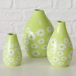 Набор керамических ваз White Daisy 8-12 см, 3 шт