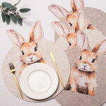 Набор плейсматов Пушистые Кролики 48*38 см, 4 шт