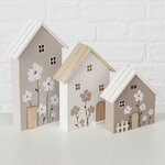 Набор декоративных домиков Gilio Scania 13-22 см, 3 шт
