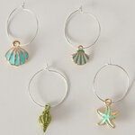 Маркеры для бокалов Sea Wave, 4 шт