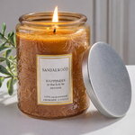 Ароматическая свеча Enjoing Life Series: Sandalwood 9 см, 32 часа горения