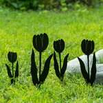Набор садовых штекеров Binasco - Тюльпаны 30 см, 4 шт
