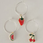 Маркеры для бокалов Juicy Berries 2 см, 3 шт