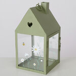 Подсвечник - домик Camomile 27*14 см зеленый