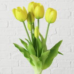 Силиконовые цветы Тюльпаны Great Milton жёлтые, 7 шт