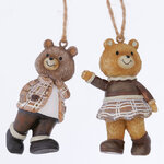 Елочные игрушки Мишки Вудсон - Зимние Мечтатели 6 см, 2 шт