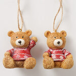 Елочные игрушки Мишки Бэйли - Уютная Зима 6 см, 2 шт