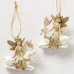 Елочная игрушка Фея Элисса с Олененком 7 см