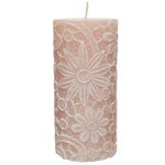 Декоративная свеча Jardin de Flores 15*7 см, розовая