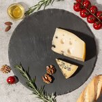 Тарелка для сыра 30 см, сланец