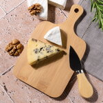 Набор для сыра с доской и ножом Уберто 20*11 см